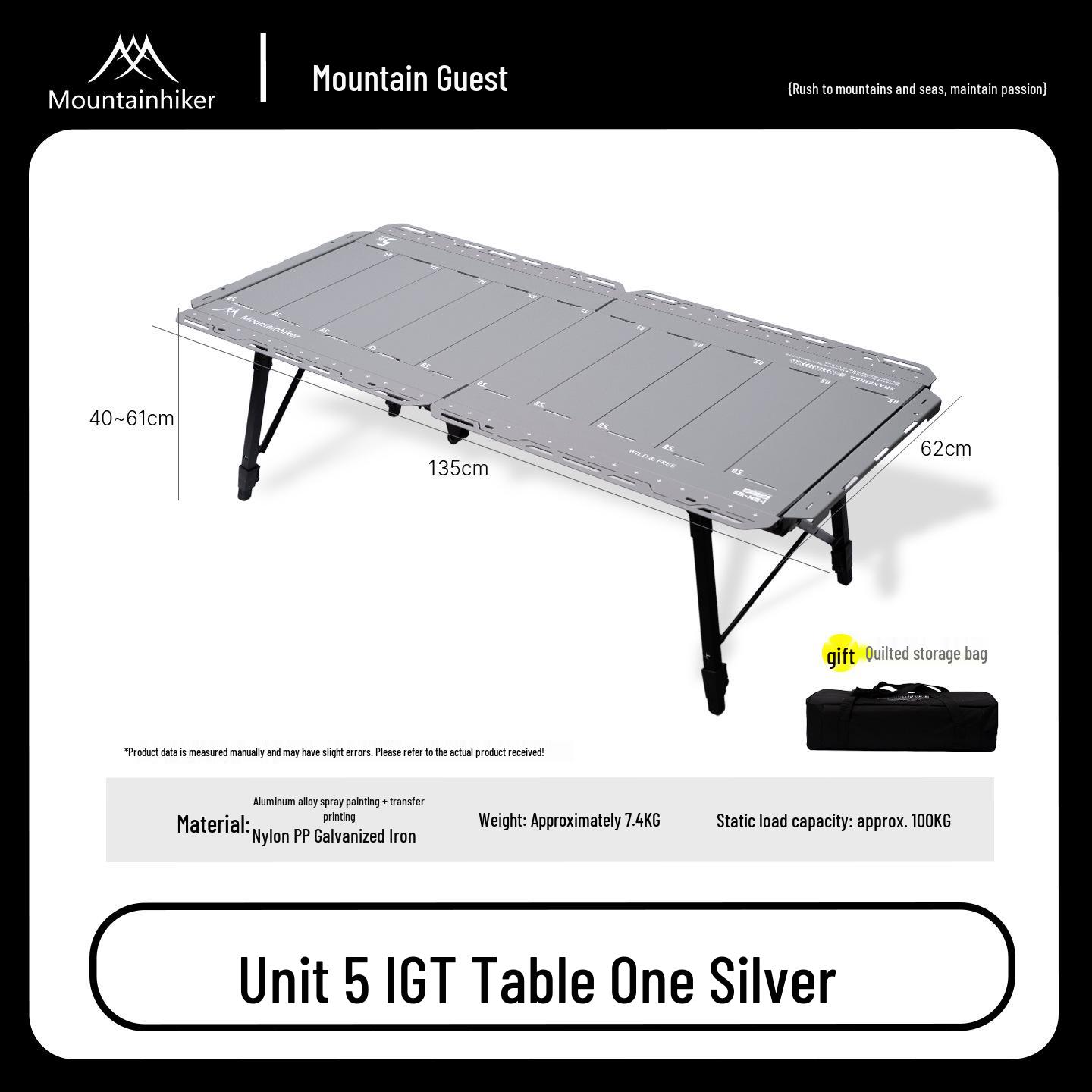 Shan Zhi Ke IGT Aluminum Alloy Outdoor Foldable Camping Table