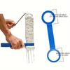 Blue Plastic Paint Roller Cleaner & Scraper Tool | Efficient Paint Removal, Ring Handle, Durable Maintenance