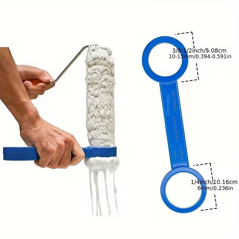 Blue Plastic Paint Roller Cleaner & Scraper Tool | Efficient Paint Removal, Ring Handle, Durable Maintenance