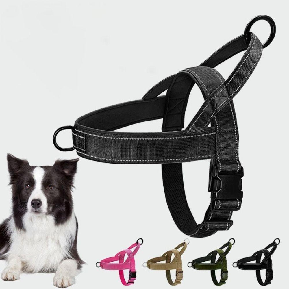 Adjustable Pet Walking Harness Vest with Reflective Strips Dog Harness  Dog Training