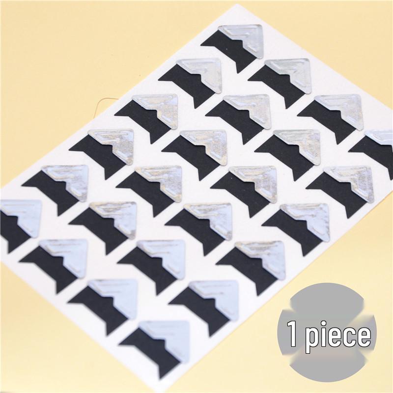 Korean Retro Kraft Paper Photo Corner Stickers, DIY Colorful Album Accessories for Baby Albums