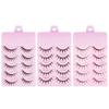 5 Pairs Daily Makeup False Eyelashes Fish Tail Big Steamed Rolls Eyelashes New Extension Eyelashes