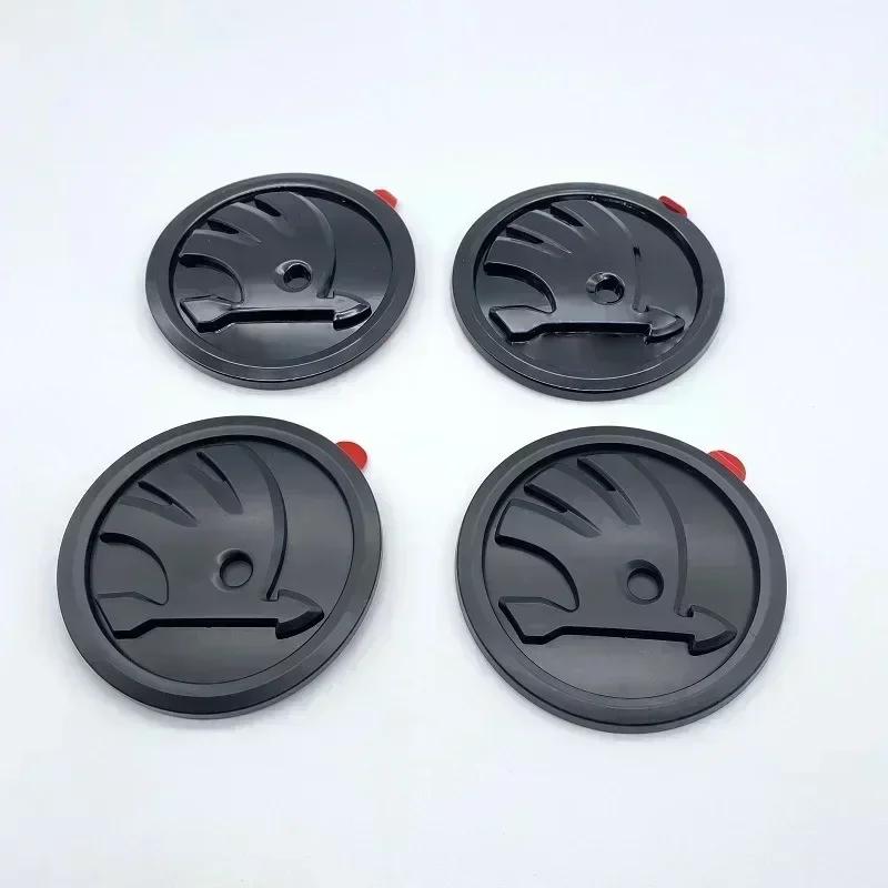 CHC1 2026 Hot For SKODA 100mm Front Emblem for SKODA Superb Fabia Octavia Citigo Kodiaq Karoq Kamiq Yeti Rapid Scala Vision Car Rear