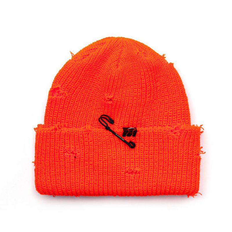 BLACKBLOND BBD Ripped Custom Long Beanie (Orange)