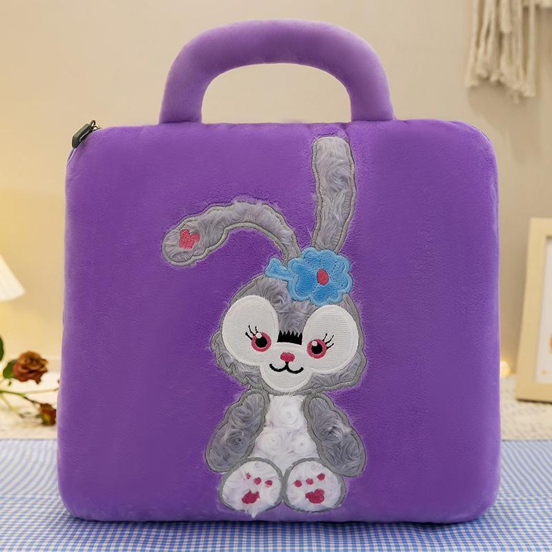 Dual-Use Cute Cartoon Pillow Blanket: Car & Office Nap Cushion