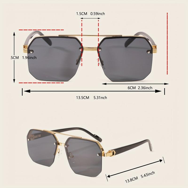Men's Retro Double Beam Glasses Vintage Black Frames  Ideal Gift for Men Casual Style Stylish Detailing Statement Piece