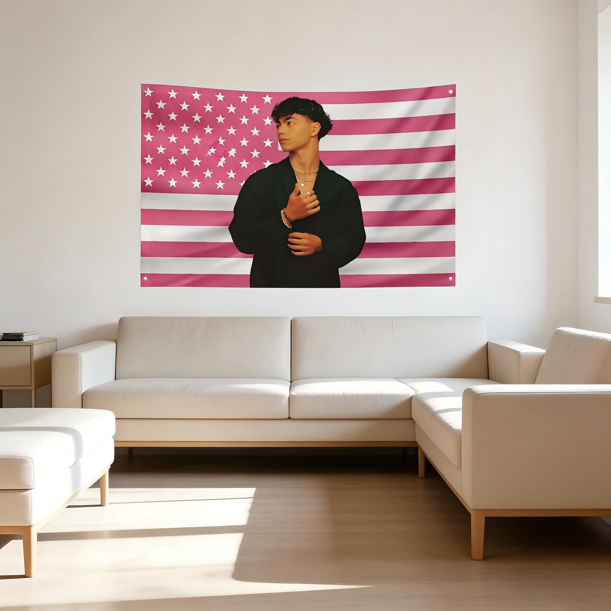 1pc Malachi Barton Flag, 2D Flat Durable Pop Culture Decor, Easy Hang Fan Movie Lover Gift for Home 100X70CM