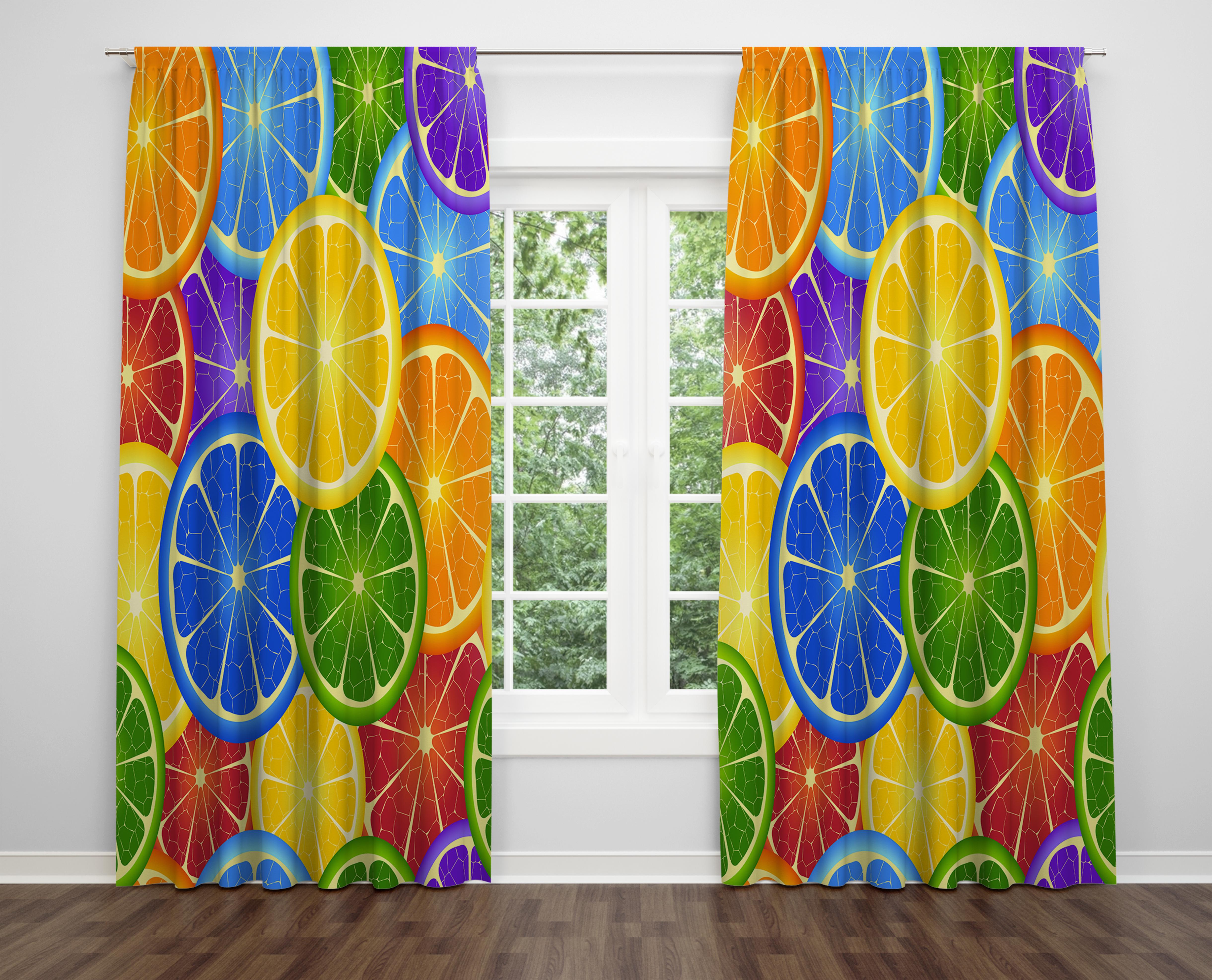 

Декоративний дизайн, високоякісна бавовняна тканина, ви можете вибрати одну або подвійну фіранку з крила 1 piece різнокольоровий