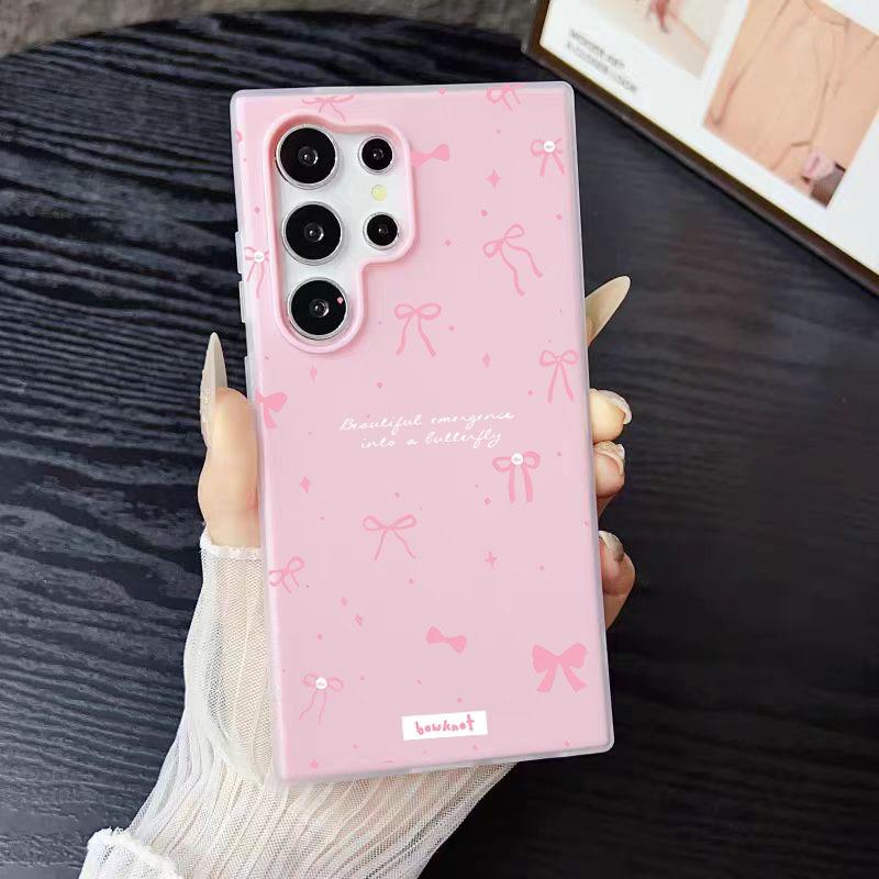 Bow Fashion Trend Women Phone Case For Samsung Galaxy S25 Ultra S24 S23 FE S22 Plus a16 A52 A54 A55 A35 A34 A33 A32 Back Cover