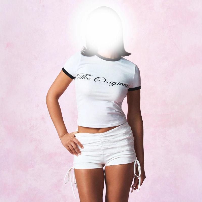 Europäisches und amerikanisches Sommer Kurzarm bedrucktes Buchstaben Rundhals sexy Y2K Slim Fit Top T-Shirt