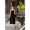 Suspender Dress New French Slim Waist Thin Niche Design Dress High-end Long Dress Women