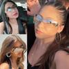 Rimless Star Wrap Around Sun Glasses Aesthetic Shades Cool Y2K Sunglasses  for Women