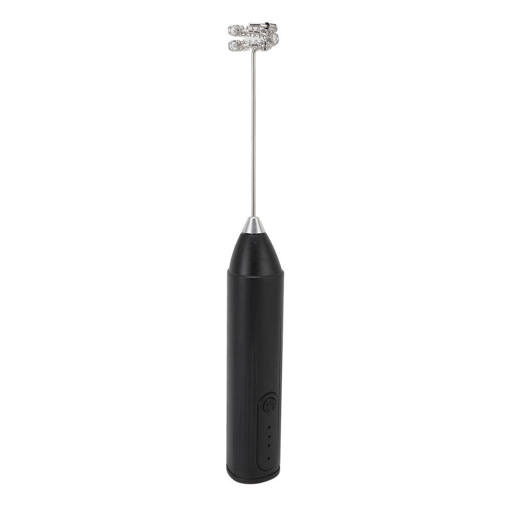 Milk Frother Cordless Rechargeable Handheld Drink Mixer for Coffee Stirring Milkshake Whisking