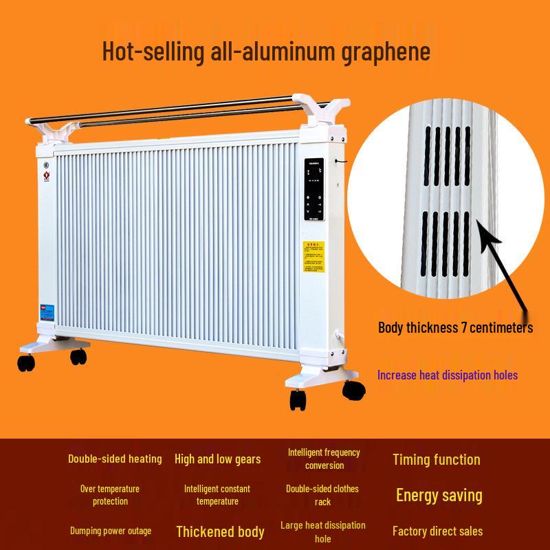 Energy-Efficient Graphene Wall-Mounted Heater for Large Areas