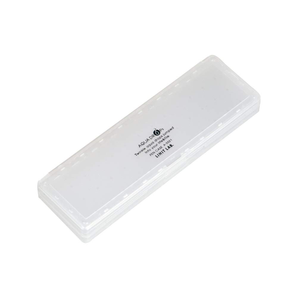 LIHIT LAB Aqua Drops Pen Milky Case, White, A5021-1