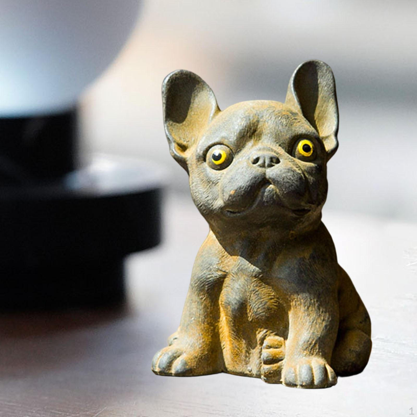 Французская мини-статуэтка, скульптура животного, настольное украшение, миниатюрная фигурка для чайного столика