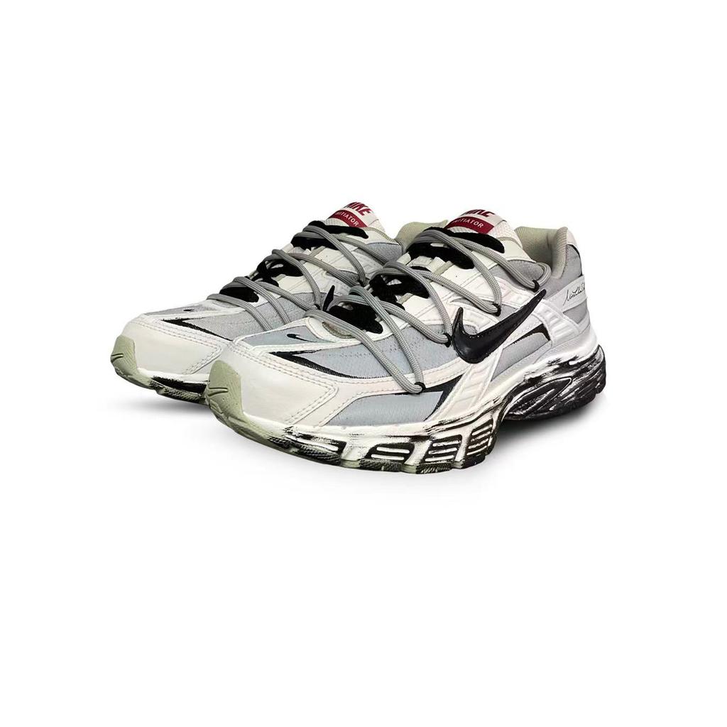 Nike Initiator Low top Casual Running Shoes Men's Black White IQ9788-271(Team1533-)