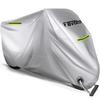 Favoto Motorcycle Cover, Thick, One-touch Buckle, Front and Rear Included, 3 Reflective Stripes, UV