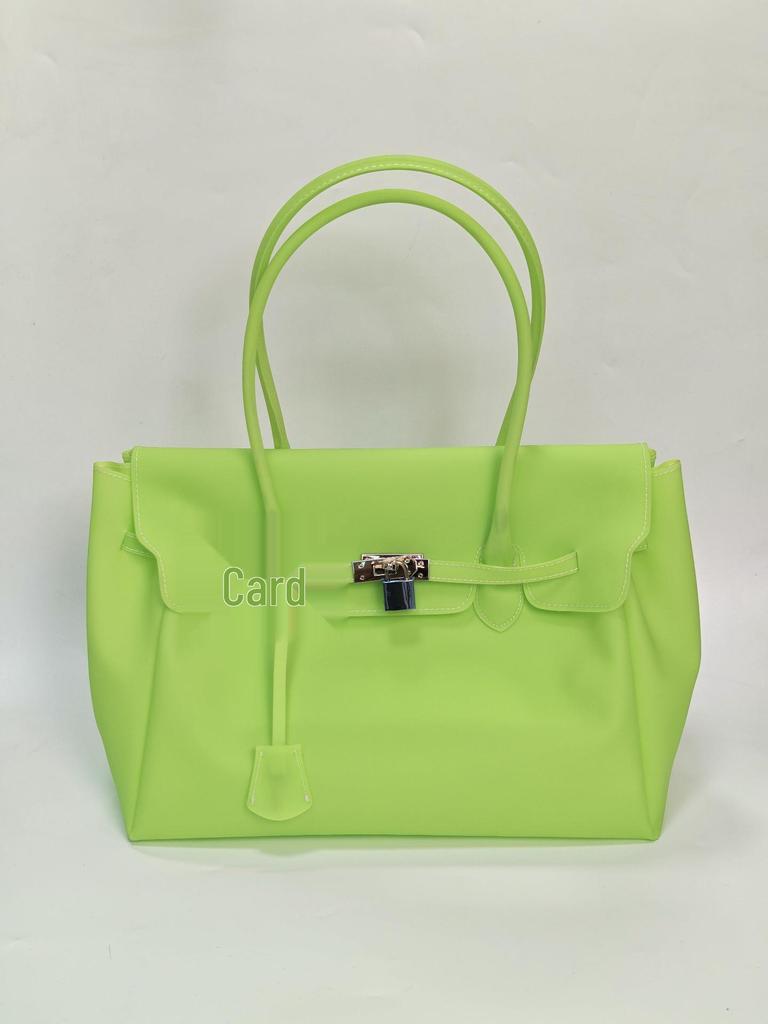 Cross-border Jelly Birkin Style Tote: Explosive Jelly Bag Single Shoulder Handbag