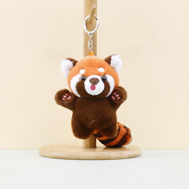 

Cute Kawaii Raccoon Plush Keychain Stuffed Animal Bag Accessory For Kids
