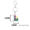 WEVENI Enamel Alloy Cartoon Fox Keychain Charm, Cute Jewelry for Women and Girls, Bags, Wallets, and Cars, Multicolor, 35mm X 28mm