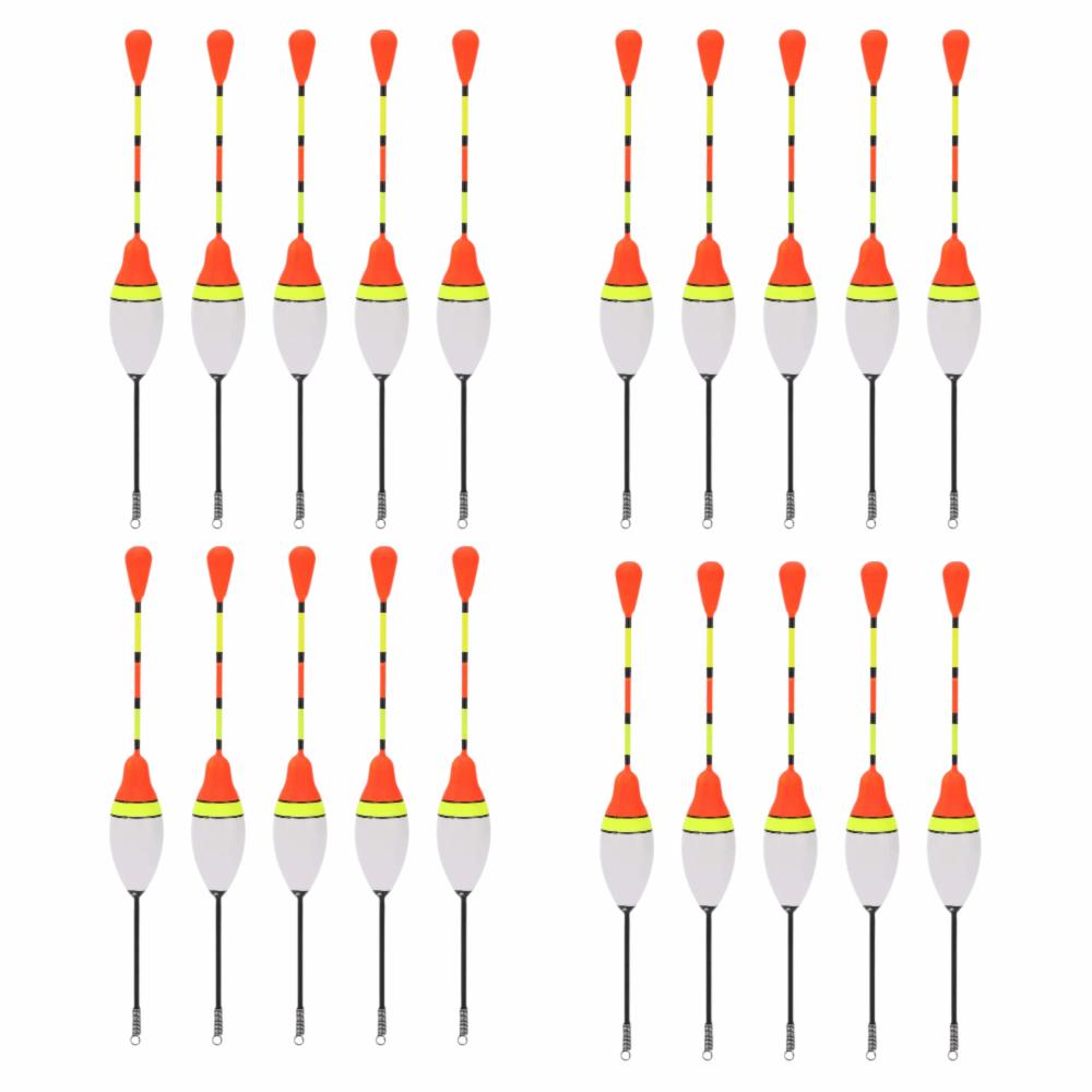20PCS 14.3cm Fishing Floats High Visibility Fishing Slip Bobbers Fishing Bobbers  Freshwater Fishing