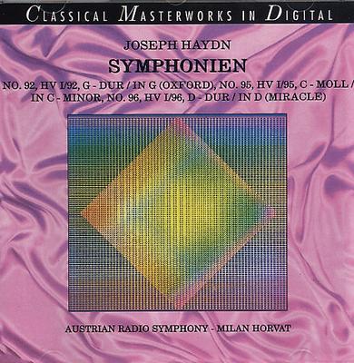 CD HAYDN - Haydn - Sinfonias Nºs. 92, 95 & 96 50622092 Maste Clássico Japão Clássico Usado