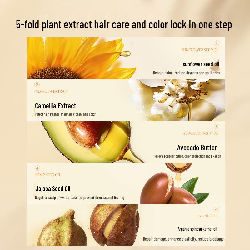 H 5 Natural Ammonia-Free Plant Hair Dye Cream