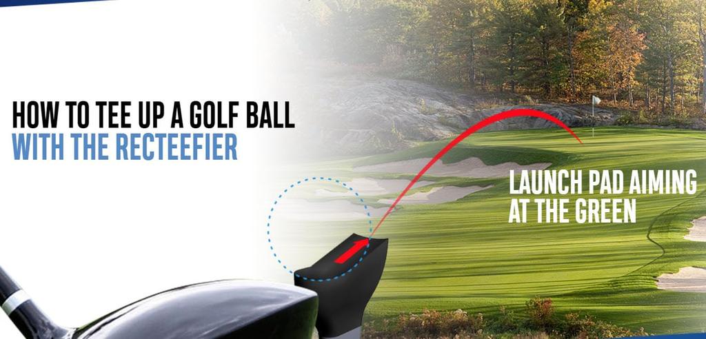 RECTEEFIER Chapman Pack Correction Golf Tees - Slice/Hook