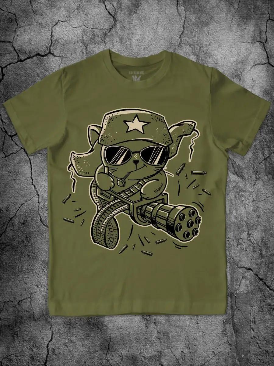 Summer long oversized T-shirt with meme print 2XL