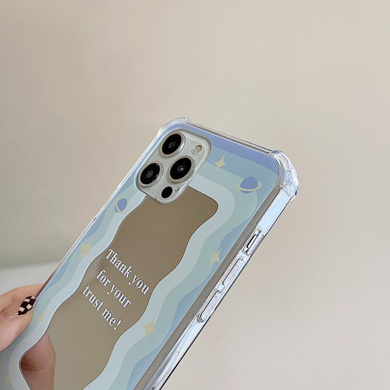 Zhitai Zrcadlové pouzdro pro iPhone 15 Pro, 13, 12 & Honor 90/70/50