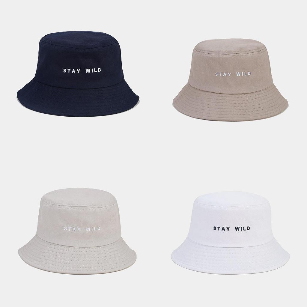 Cotton Embroidered Fisherman Hat With Sun Protection For Casual Summer Wear