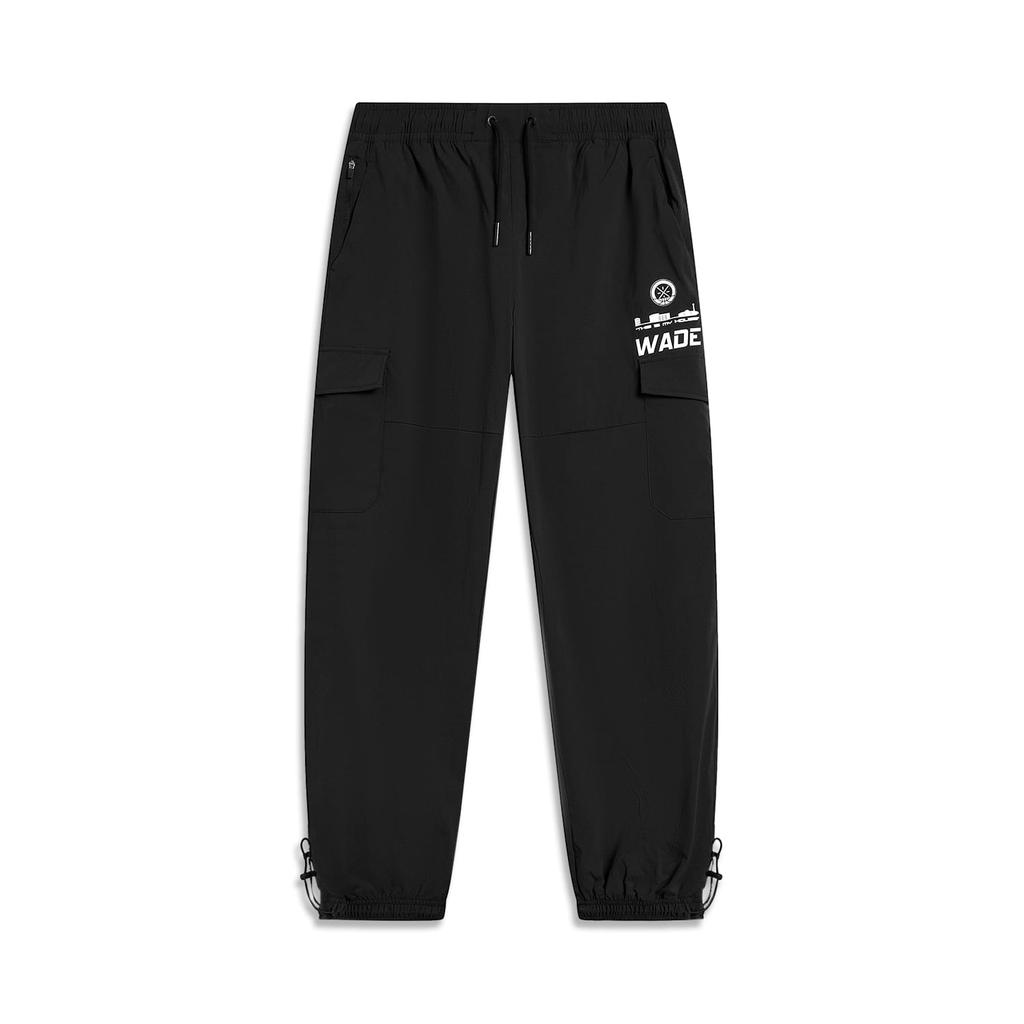 Li Ning Wade Collection Knitted Sweatpants Unisex Black Moderate Cuffed Pants AYKT821-1