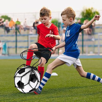 Football Kick Trainer Fits Ball Size 3 4 5 Soccer Ball Trainer Net Soccer Training Equipment for Youth Adults Training Equipment
