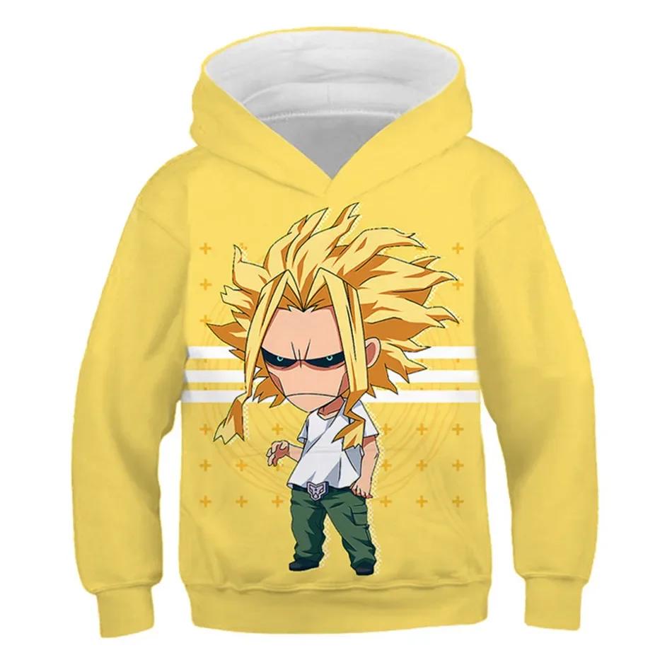 Morsomme hettegensere for gutter og jenter med Boku No Hero Academia-trykk, My Hero Academy-gensere til barn, morsomme anime-gensere