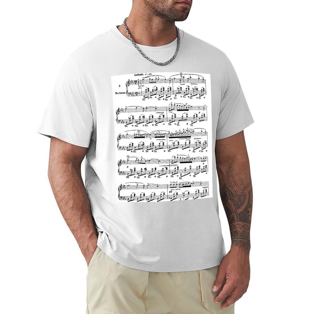 Chopin Nocturne Tshirt Fashion Casual Short Sleeve Tshirt