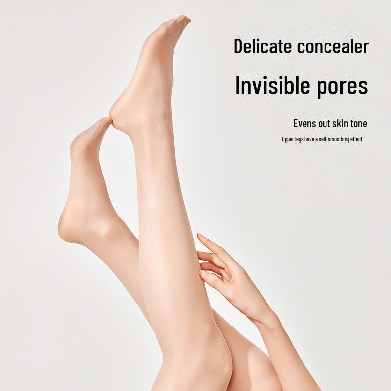 Seamless Ultra-Thin Pineapple Silk Stockings: Women's Durable, Anti-Snag, Sunscreen, 0D Concealer Skin Care Socks