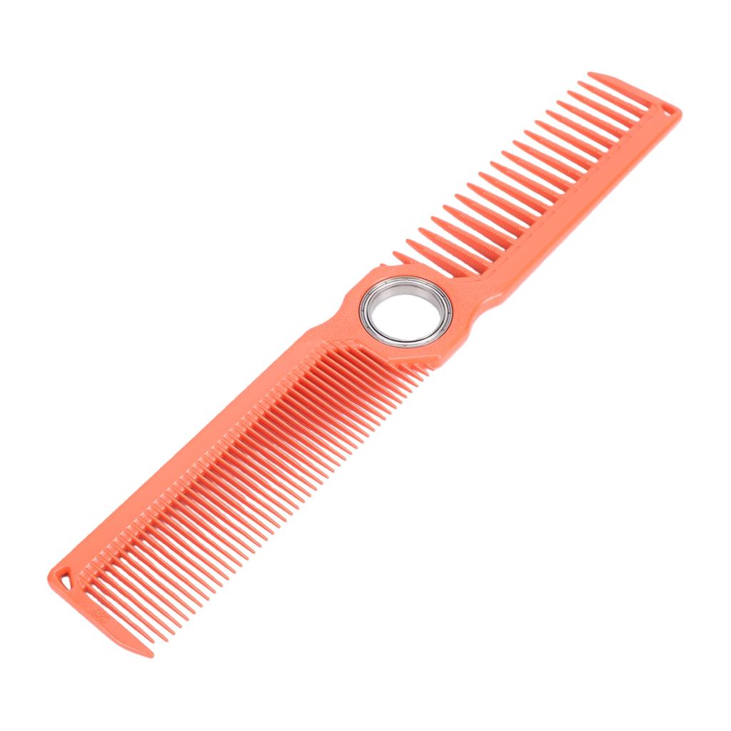 Rotating Hair Cutting Comb Barber Comb Professional Hairdressing Tool for Stylists with Dual Teeth