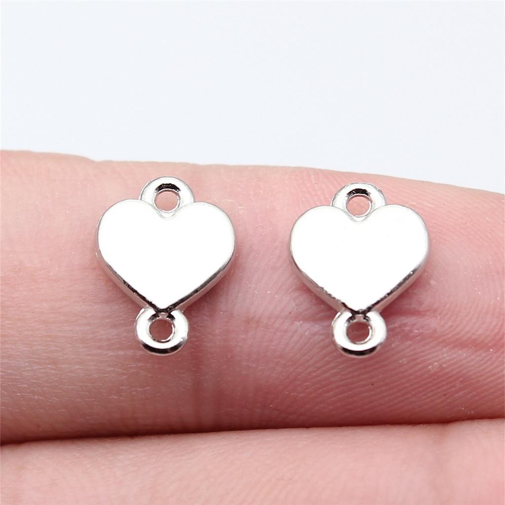 Heart Connectors Love Symbol Antique Bronze Zinc Alloy Jewelry Making DIY Jewelry Making Style Pendant Connectors