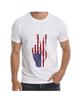 American Flag Peace Sign T-Shirt for Men Apparel Clothing Novelty