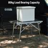 Portable Camping Folding Table High Temperature Resistant Foldable Table for Outdoor Picnic Hiking Travel BBQ Garden Fishing