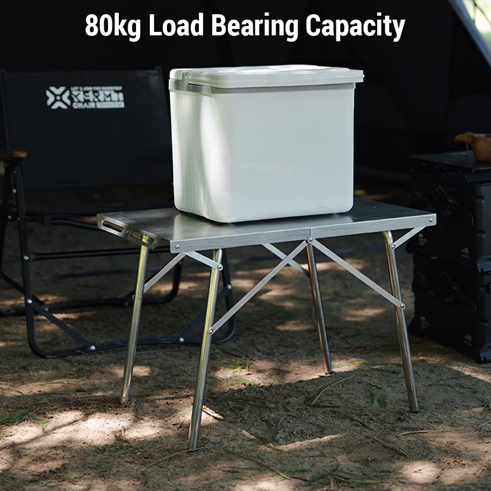 Portable Camping Folding Table High Temperature Resistant Foldable Table for Outdoor Picnic Hiking Travel BBQ Garden Fishing