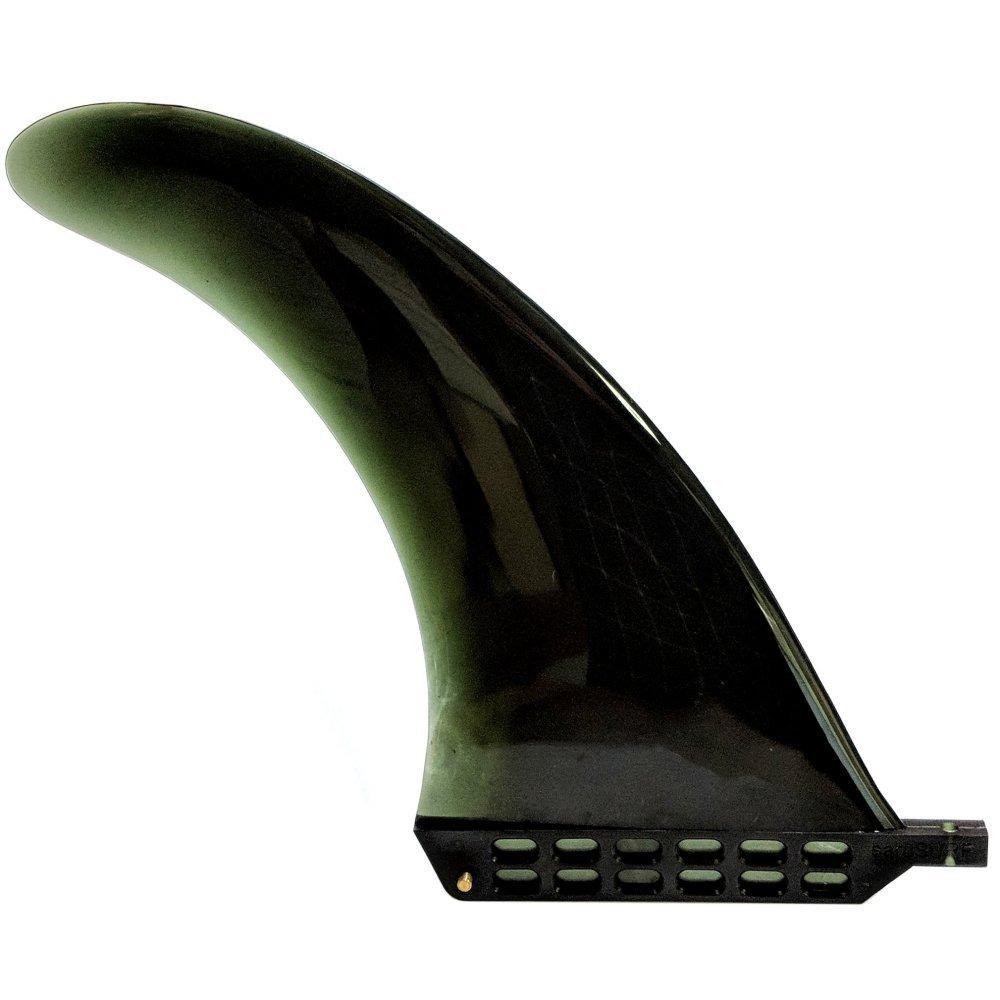 

saruSURF Safety Flex 20cm Center Fin, Soft Flex, 8 for Longboards, SUPs, and Paddleboards (Screwless) (Black)