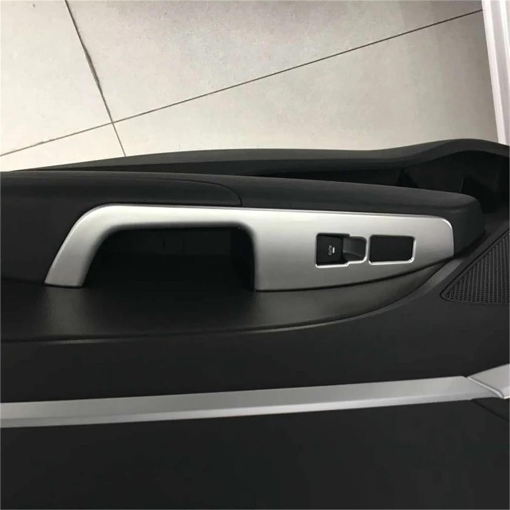 2016-2020 Compatible with Hyundai Elantra Silver Window Lift Switch Button Panel Cover Trim Interior Door Armrest Decoration