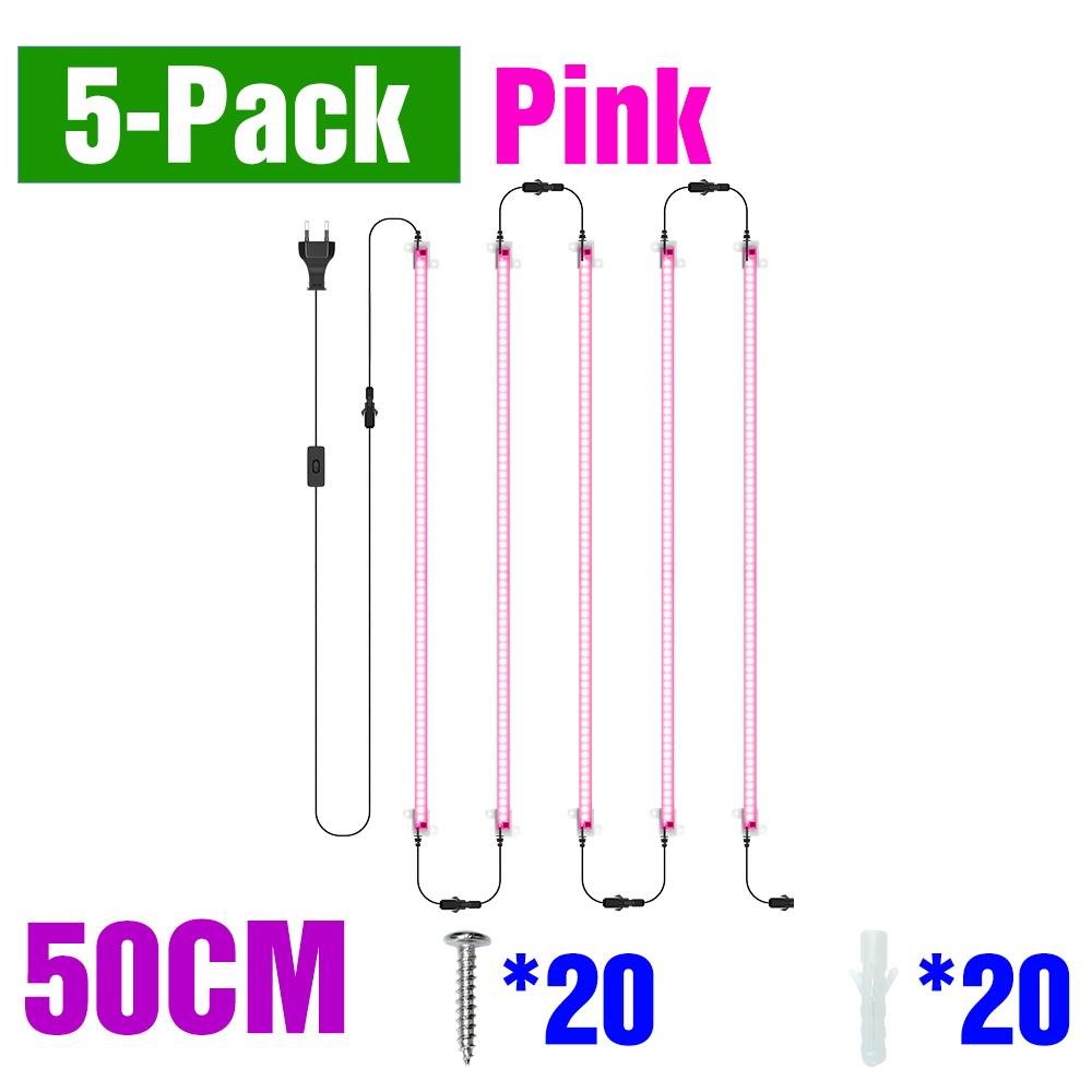LED Plant Grow Lights Full Spectrum Indoor Hydroponics Seed Flower Vegetables Growth Box Cultivation Lamp EU plug 30/50CM AC220V