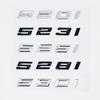 Glossy Black ABS Emblem for BMW 5 Series E39 E60 E61 F10 F11 G30 - 520i 523i 525d 530d 530e 535d 540d 545e Trunk Logo Sticker