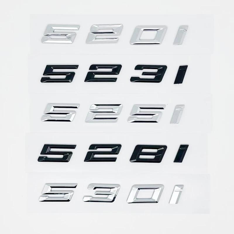 Glossy Black ABS Emblem for BMW 5 Series E39 E60 E61 F10 F11 G30 - 520i 523i 525d 530d 530e 535d 540d 545e Trunk Logo Sticker