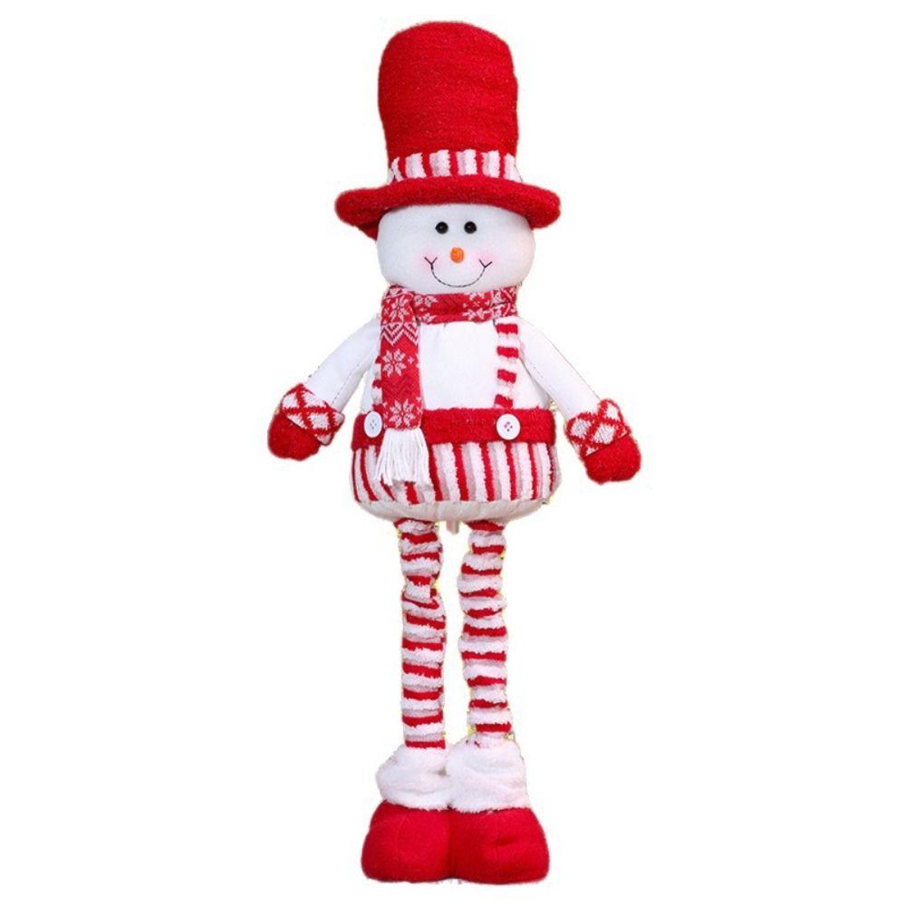 Standing Posture Christmas Telescopic Doll Santa Claus Christmas Ornament Festival Decoration