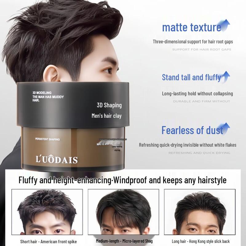 L'UODAIS Men's Matte Styling Hair Clay