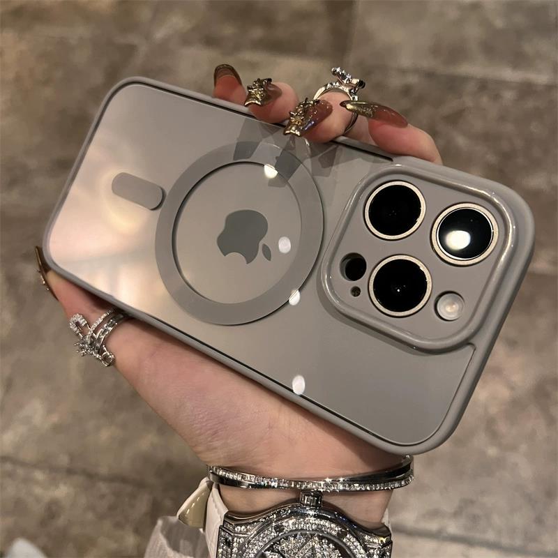 

Роскошный Магнитный Беспроводной Чехол для Зарядки Magsafe для iPhone 15 14 Plus 13 12 11 Pro Max Противоударный Мягкий Бампер Прозрачная Крышка For iPhone 15Pro Max